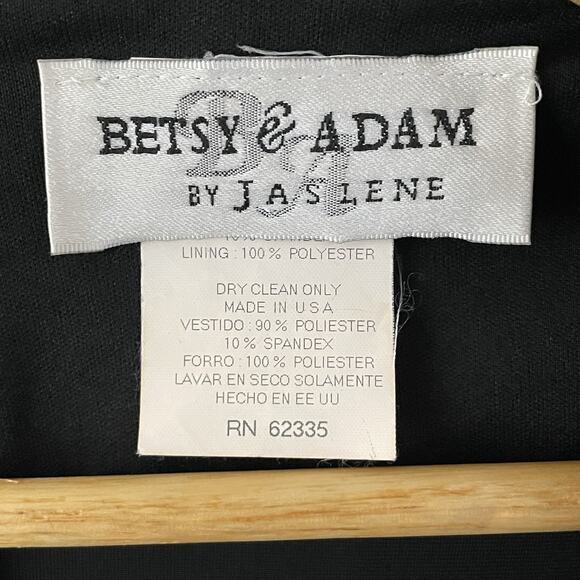 VTG Betsy Adam Y2K Celestial Velvet Party Dress Size 10 Sweetheart Neck Glittery - Picture 4 of 7